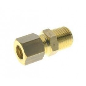 RACOR RECTO CON TUERCA Y ANILLO M 1/8" X ERMETO DIAMETRO 6