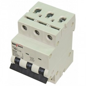 Interruptor magnetotérmico 3P 16A 6kA VOLTIMERC 3RA1