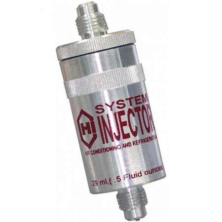Inyector en linea metálico para carga 29ml de rosca 1/4"