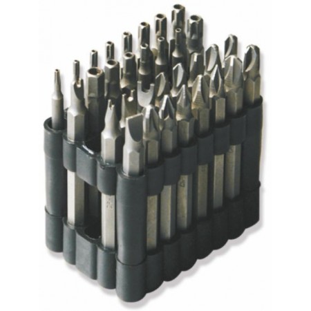 Juego 32 uds Puntas bits largos 75mm MERCATOOLS