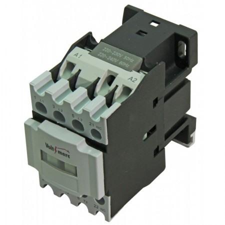 Contactor eléctrico 3P 12A +1NC 230VAC VOLTIMERC 3RB8