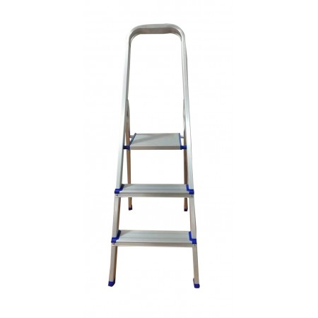 Escalera doméstica de aluminio MERCATOOLS 3 peldaños