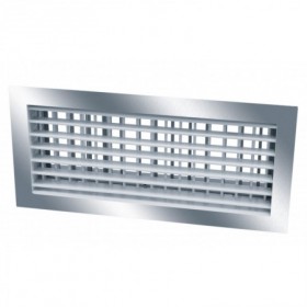 Reja de impulsion de doble deflexion ESCOCLIMA REDD 700X150mm plata mate