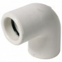 Codo 90º tubo desagüe rígido PVC blanco Ø25 con junta