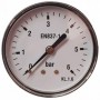Manómetro Ø60mm horizontal 1/4" 0 a 6bar