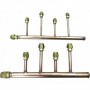 Juego colector abocardado 4 salidas VRF 2 tubos MUNDOCLIMA DXFQT4-02 gas y líquido