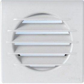 Reja cuadrada ESCOCLIMA TEQ8RB con embocadura circular Ø80