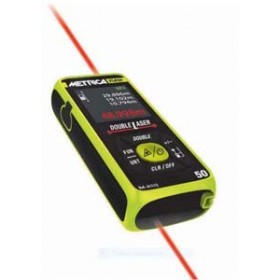 Medidor distancia laser digital METRICA DOUBLE FLASH 50m