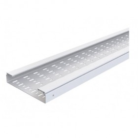 Metro bandeja portacables eléctricos perforada PVC BASOR ALA 60 60x150mm