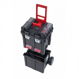 Caja y baúl de herramientas de plástico con ruedas MERCATOOLS COMPACT TROLLEY BOX 495x360x170mm