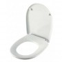 Asiento wc universal "Kai" blanco bisagras inox