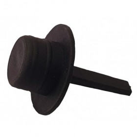 Tapon tomas de muestras chimeneas M12 negro con lengüeta MERCATUB
