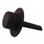 Tapon tomas de muestras chimeneas M12 negro con lengüeta MERCATUB