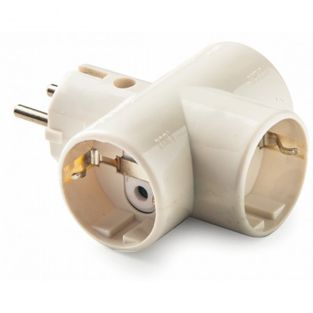 Adaptador enchufe triple VOLTIMERC TT 16A 250VAC