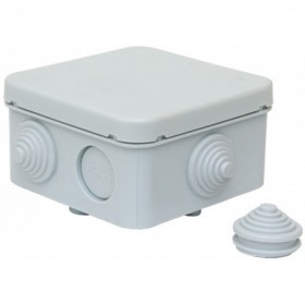 Caja eléctrica empalmes estanca de superficie con conos IP65 85x85x55mm