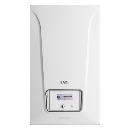 Caldera mural de condensación a gas GN/GP con kit salida gases 60/100mm y termostato WIFI  TXM BAXI PLATINUM MAX IPLUS 30kW