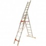 Escalera tijera triple 3 tramos 8+8+8 peldaños PLABELL