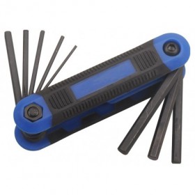 Juego 8 uds Llaves allen con estuche plegable MERCATOOLS