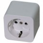 Base 1 enchufe schuko superficie porcelana VOLTIMERC TT 16A 250VAC