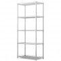 Estantería decorativa de acero con 5 baldas MERCATOOLS 30kg 160x56x35mm