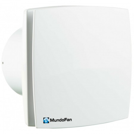 Extractor baño frontal blanco MUNDOFAN MU-DECOR 150T temporizador  Ø150mm