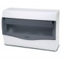 Caja distribución eléctrica de superficie puerta transparente 14 módulos VOLTIMERC NV IP40