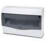 Caja distribución eléctrica de superficie puerta transparente 14 módulos VOLTIMERC NV IP40