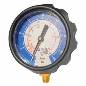Manómetro de baja vertical para gases R410A y R32 Ø80mm