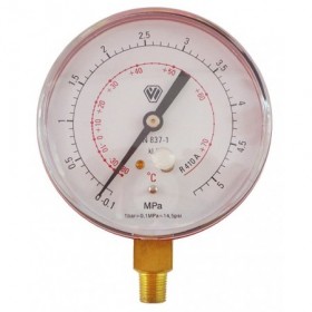 Manómetro de alta vertical para gases R410A y R32 Ø80mm