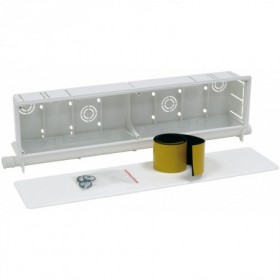 Caja empotrar preinstalación larga con bandeja desagües laterales 430x130x67mm ESCOPRE-INST