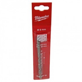Broca piloto para corona universales MILWAUKEE TCT Ø8x120mm