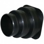 Manguito brida circular polipropileno negro recortable Ø100mm Ø125mm Ø150mm MERCATUB Macho