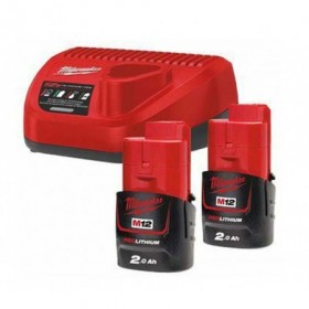 Kit cargador con 2 baterias 12V 5Ah MILWAUKEE M12 NRG-202