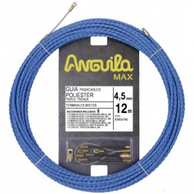 Rollo 12m guía pasacables POLIESTER TRIPLE ANGUILA MAX Ø4.5mm