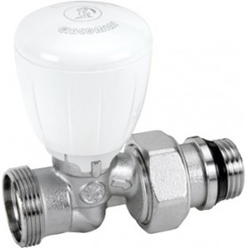 Válvula radiador Giacomini termostatizable recta para adaptador 1/2"x18 R432TG
