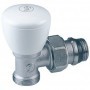 Valvula radiador Giacomini manual escuadra adaptador 3/8"x 16 R25TG
