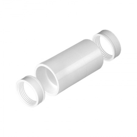 Manguito tubo desagüe rígido PVC blanco Ø25 con junta