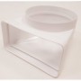 Cambio seccion 90º 75x150mm a Ø120mm PVC BLANCO