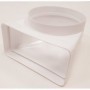 Cambio seccion 90º 75x150mm a Ø120mm PVC BLANCO