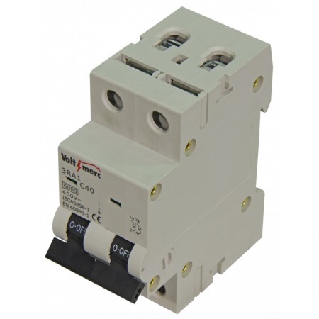 Interruptor magnetotérmico 2P 40A 6kA VOLTIMERC 3RA1