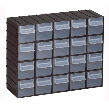 Organizador módulo 20 cajones MERCATOOLS 140x425x335mm