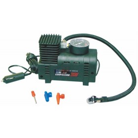 Compresor de aire conector a mechero automóvil con inflador neumáticos y pelotas MERCATOOLS 12VDC