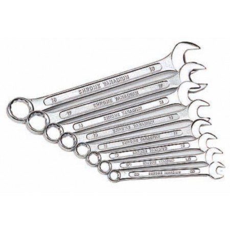 Juego 8 uds Llaves fijas planas combinadas MERCATOOLS 8 a 19mm