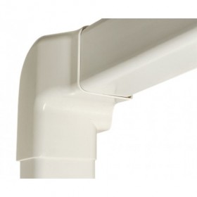 Codo vertical ángulo BC 80x60mm izquierda ESCCONDUCT