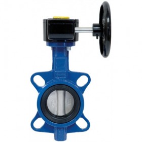 Válvula mariposa SEI cuerpo hierro-disco inox 1-1/4" 1-1/2" con volante reductor