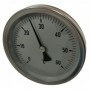 Termómetro bimetalico Ø100mm horizontal con vaina 1/2"x50mm 0 a 60ºC