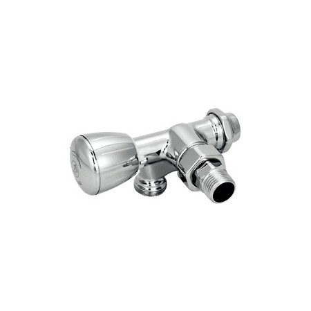 Valvula radiador Giacomini monotubo termostatizable escuadra derecha cromada 1/2"x16  T357M1