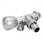 Valvula radiador Giacomini monotubo termostatizable escuadra derecha cromada 1/2"x16  T357M1