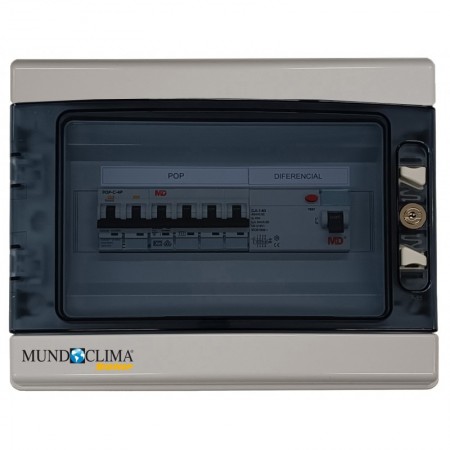 Caja protecciones fotovoltaica MUNDOCLIMA SOLAR vehículo eléctrico trifásica hasta 22000W