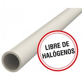 3m Tubo blindado eléctrico libre de halógenos enchufable gris Ø25mm BLLH-CH